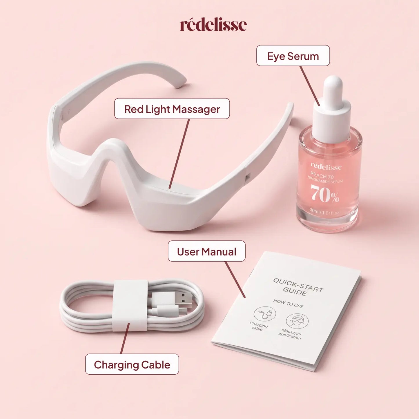 Rédelisse™ Red Light Eye Massager
